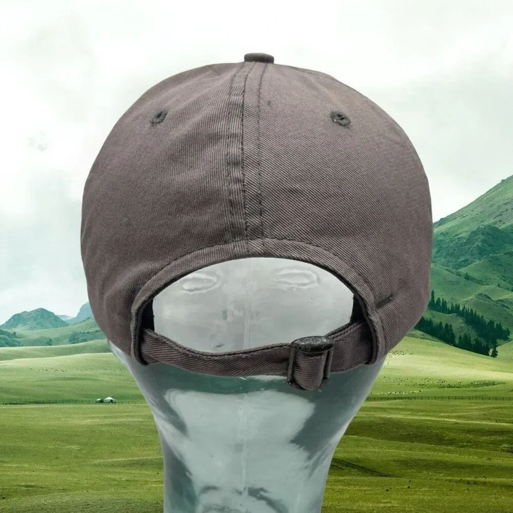 Cabela's Club  Baseball Cap Gray Yellow Strapback Embroidered One‎ Size UNISEX